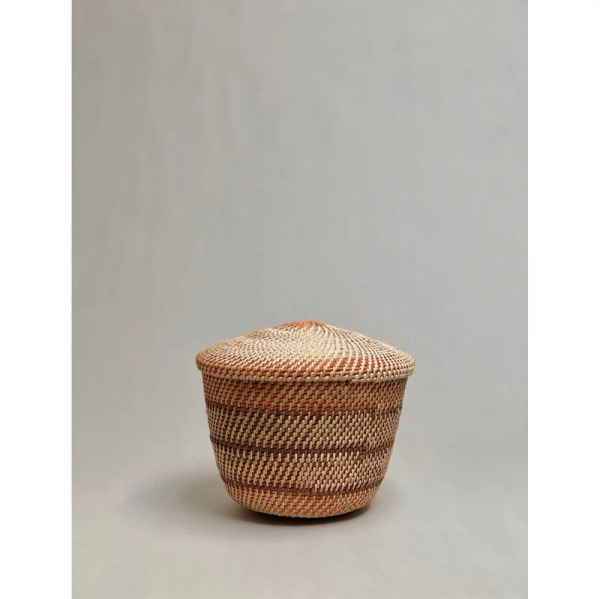 INCAUSA / Motorohina Basket With Brown and Urucum Painting