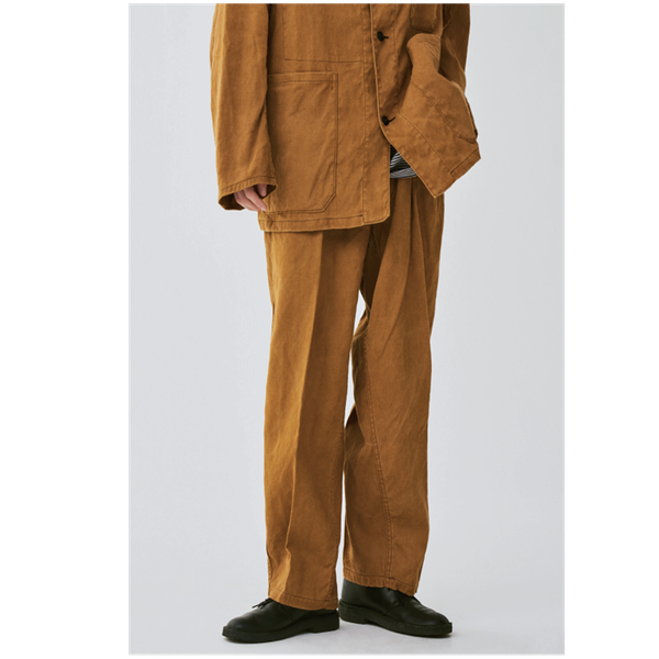 KAPTAIN SUNSHINE - Belted Baker Pants (Charcaol / Kakishibu)