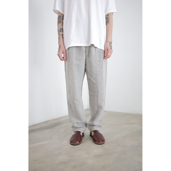 CONFECT - Interlining Linen Trousers Top Beige