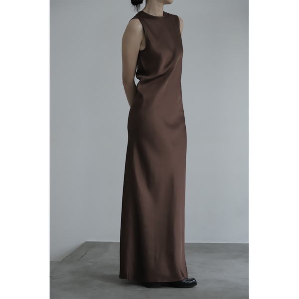 BASERANGE - Dydine Tank Dress in Dark Brown