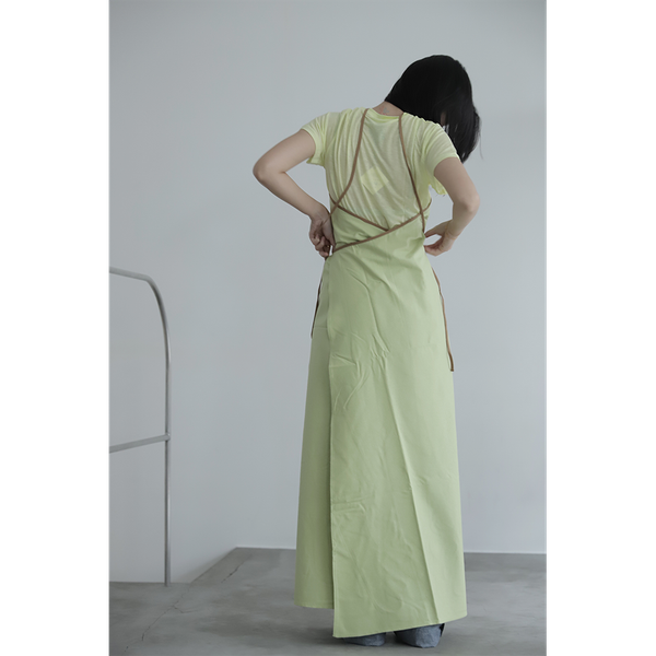 BASERANGE - Ligo Dress in Lime