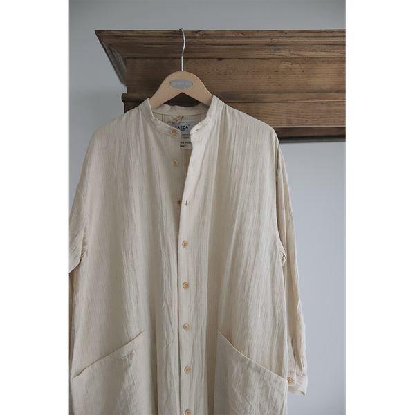YAECA - Light Work Shirt Coat in Natural