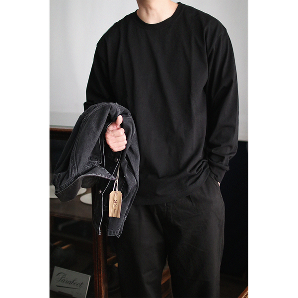 ORSLOW - Long Sleeve T-shirt Black