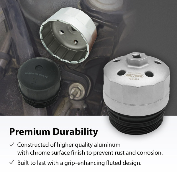 FIRSTINFO | F3546LR 90.2mm 15 Flutes Oil Filter Wrench for Land