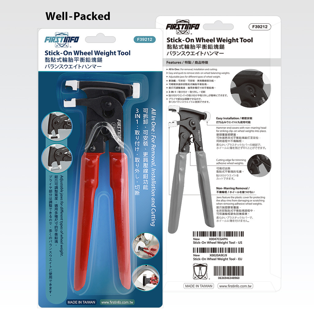 3-in-1 Tire Tool Wheel Weight Pliers Tool - 3-in-1 Hammer, Crimper - Foto 6