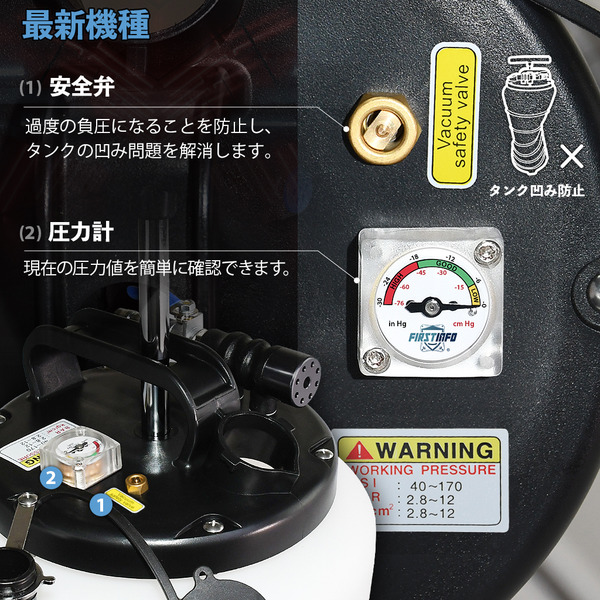15L エア手動兼用式オイルチェンジャー (ブレーキホース付)｜良匠