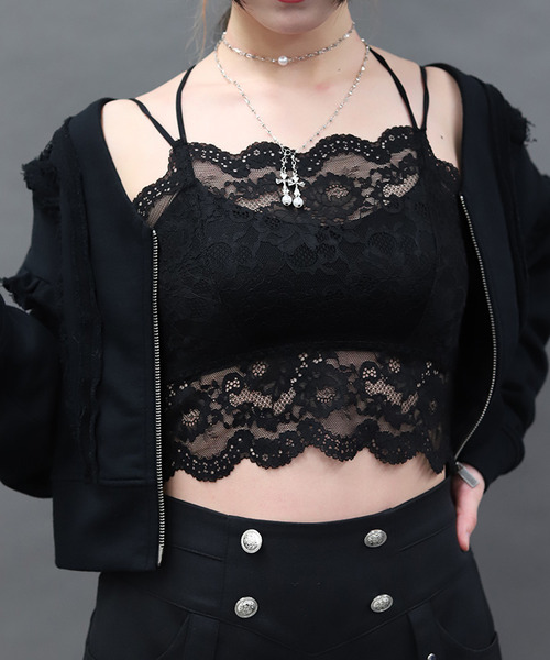 蕾絲附罩杯內搭