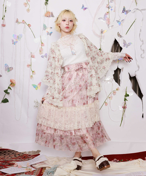 花卉蕾絲蛋糕裙