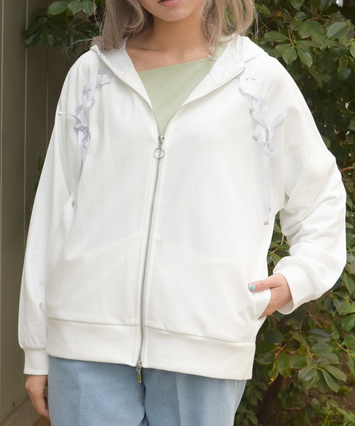 抗UV綁帶連帽外套