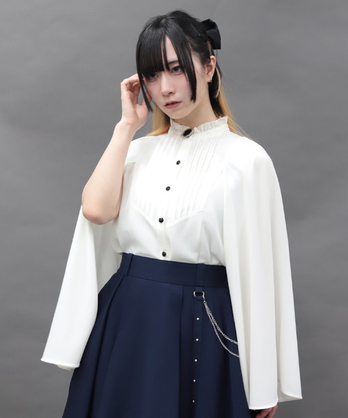 NIBBLE POISON-附胸針披肩設計上衣