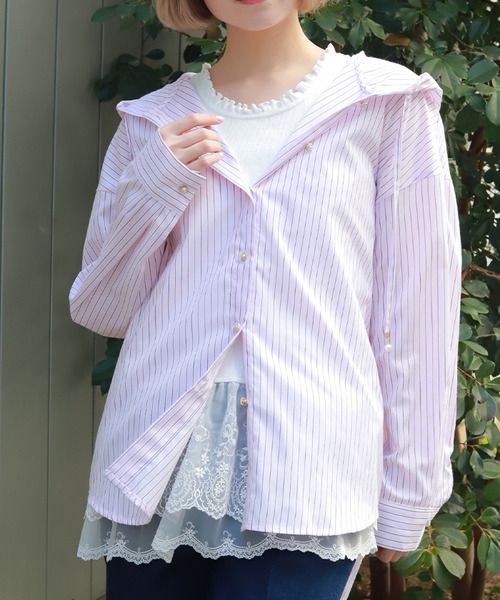 花朵蕾絲長版背心