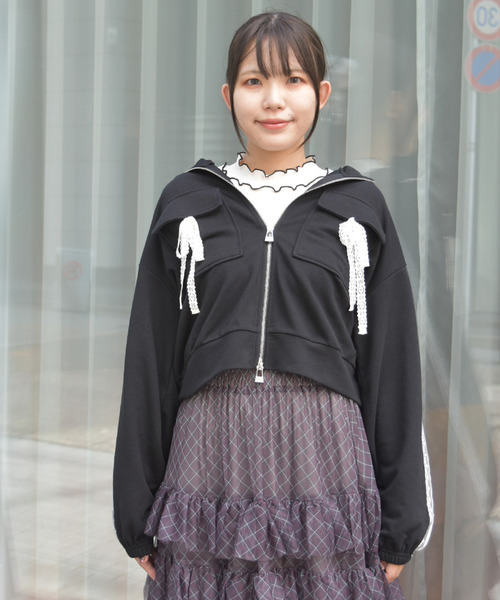 運動風長袖外套