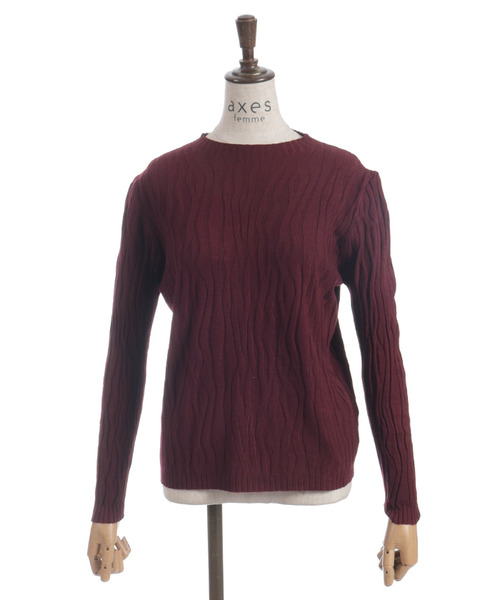 提花針織套頭衫