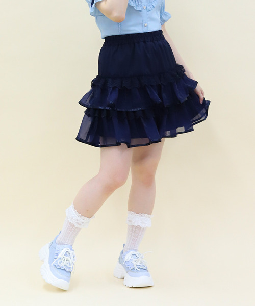 多層次荷葉迷你裙