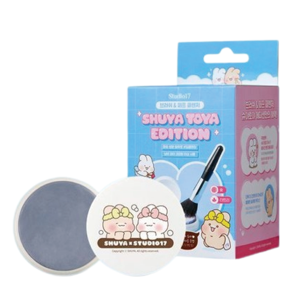 Studio17 x SHUYA TOYA บาล์มสำหรับทำความสะอาดอุปกรณ์แต่งหน้า (พร้อมผ้าเช็ดมือ) 44g