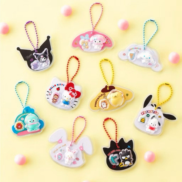 2月預購 請登記 BANDAI 食玩 三麗鷗角色吊卡吊飾 庫洛米 漢頓 布丁狗 凱蒂貓 大耳狗酷企鵝帕恰狗美樂蒂