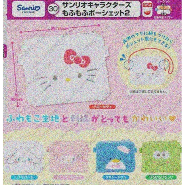 1月預購 請登記 三麗鷗 凱蒂貓 大臉毛絨小包2 大眼蛙 山姆企鵝 美樂蒂 大耳狗