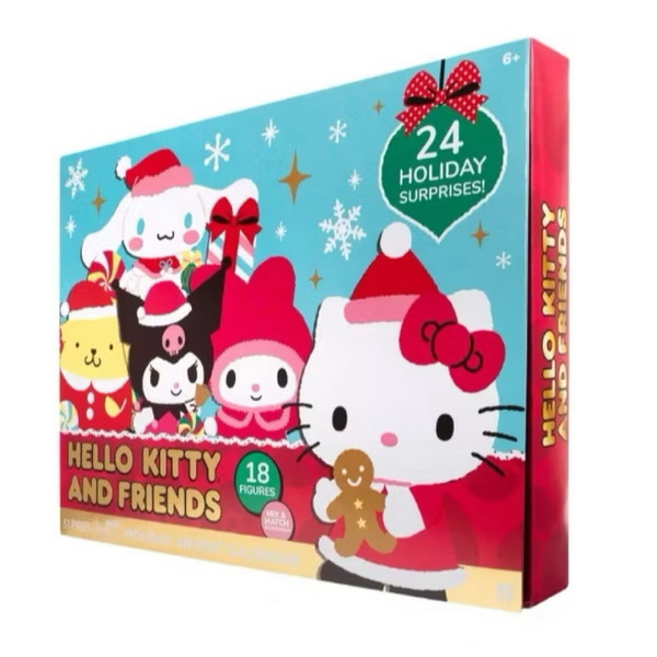 現貨正版Sanrio聖誕節倒數月曆公仔組戳戳樂倒數日曆 公仔聖誕節公仔凱蒂貓大眼蛙酷企鵝布丁狗山姆企鵝美樂蒂庫洛米酷企鵝