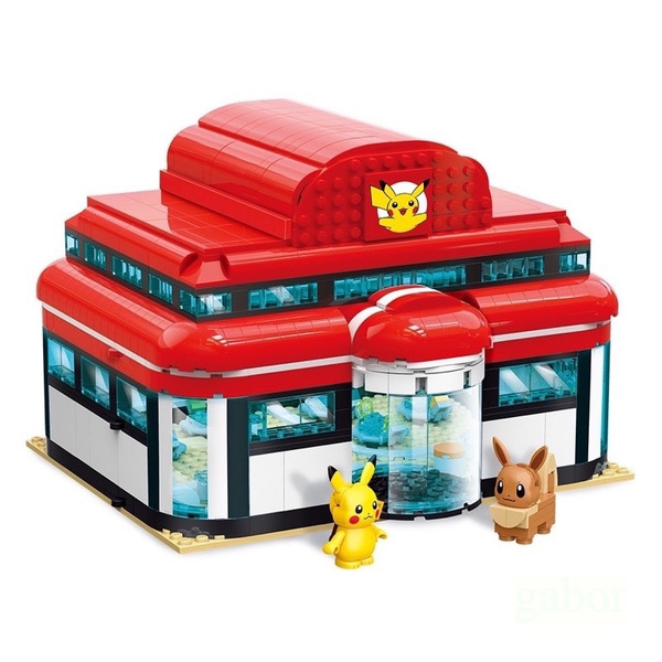 現貨 正版 夢幻屋 代理版 Qman啟蒙積木  寶可夢中心積木 QM46294