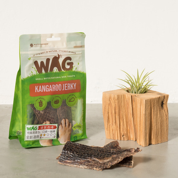 【WAG】澳洲袋鼠肉狗狗零食(量販包)  純肉天然狗狗零食 PetWoof 陪我寵物 風乾 純肉 高蛋白 低脂