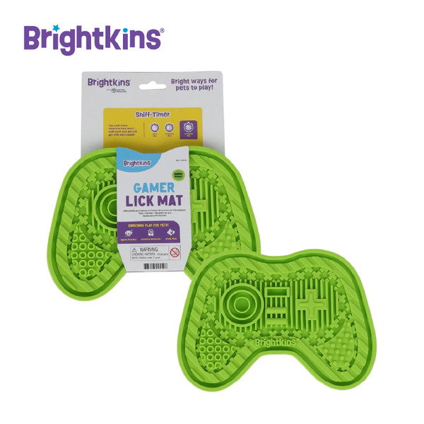 【Brightkins】電玩手把造型舒壓舔食墊｜慢食墊