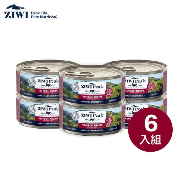 【ZIWI滋益巔峰】6入｜24入｜經典主食罐系列92%鮮肉貓罐85g-鹿肉