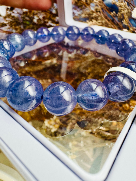 精品濃色高透坦桑石丹泉石 9.4-9.9mm31.61g提升專注力正能量旺人緣著名社交石