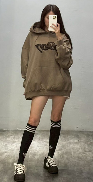 1907豹紋LOGO帽T