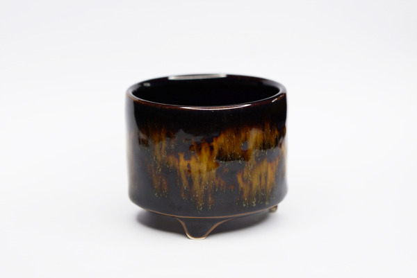 天目玳瑁三足聞香爐｜香道具