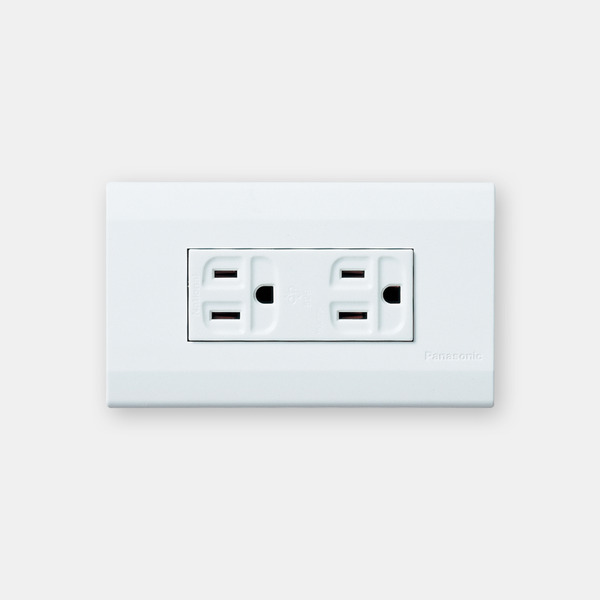 國際牌Panasonic 雙插附接地插座