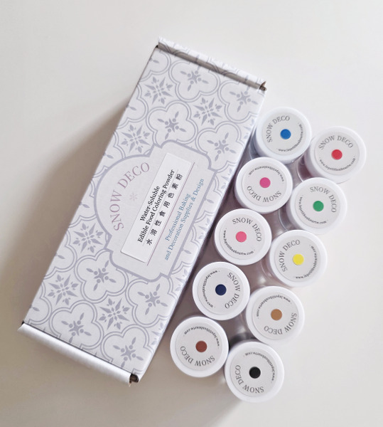 Snow Deco 水溶性食用色粉組 Water-Soluble Edible Food Coloring Powder Set