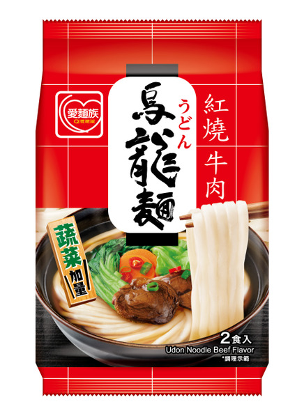 【愛麵族食堂】紅燒牛肉烏龍麵 214g x2入/袋
