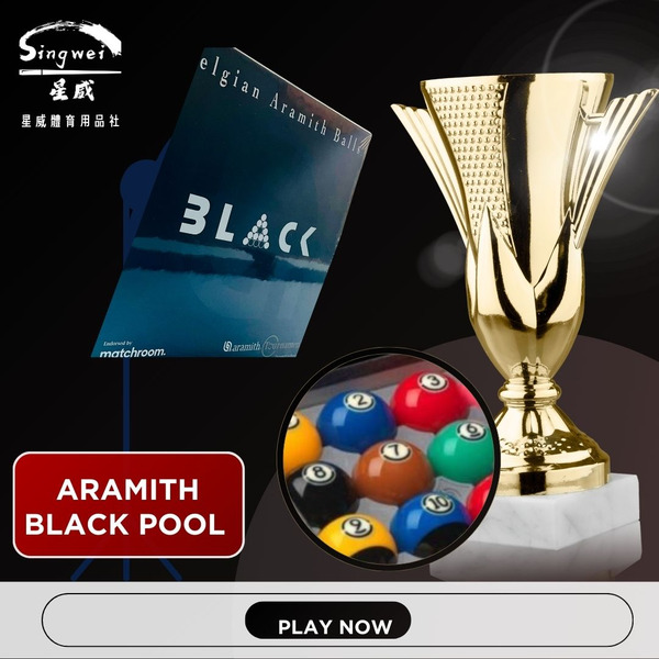 Aramith Tournament Black pool ball