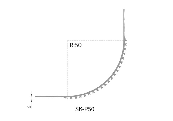 SK-PR50 R50批灰款弧形陽角