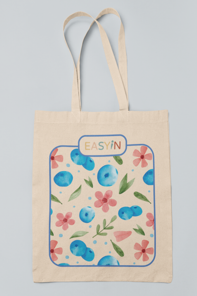 【甜蜜系列】厚磅多用途環保帆布袋/ 花與莓