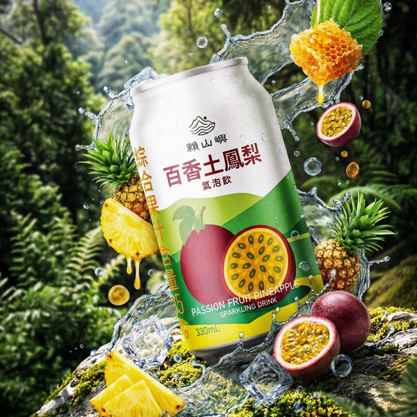 賴山嶼 百香土鳳梨氣泡飲 （24入組）