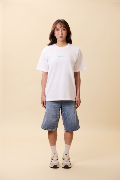 【現貨】經典文字T 躺平白