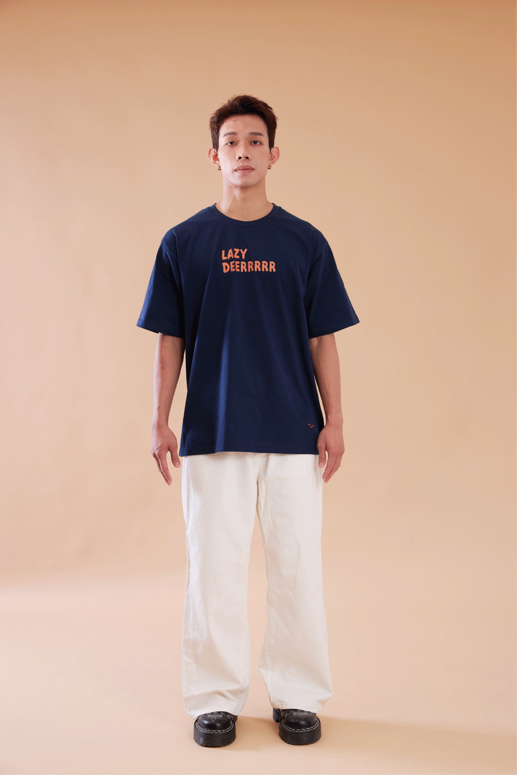 【現貨】限定款美柿刺繡Ｔ 慢慢藍