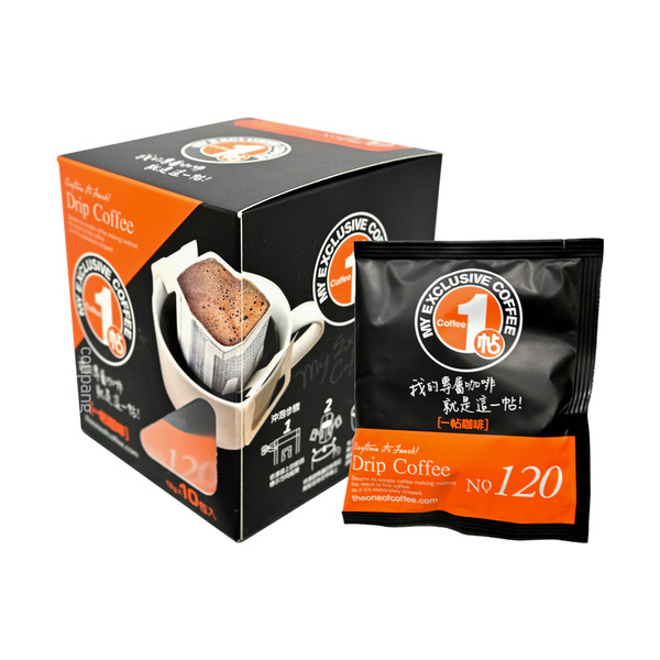 特價｜有效日期20260718｜一帖咖啡｜No.120風味濾掛式禮盒 (12克X10包/盒)