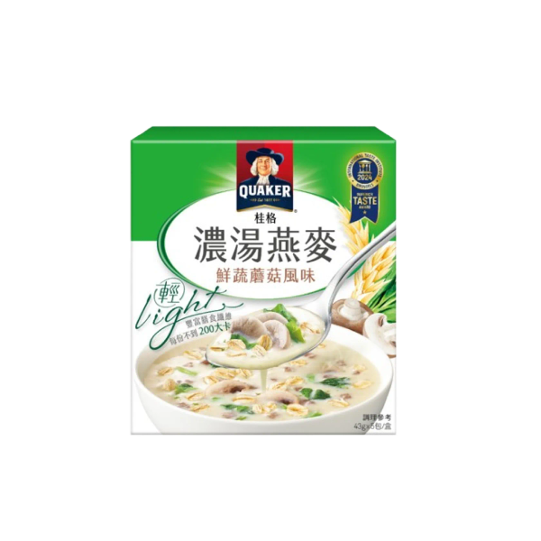 【桂格】濃湯燕麥鮮蔬蘑菇風味 43g*5入 /盒