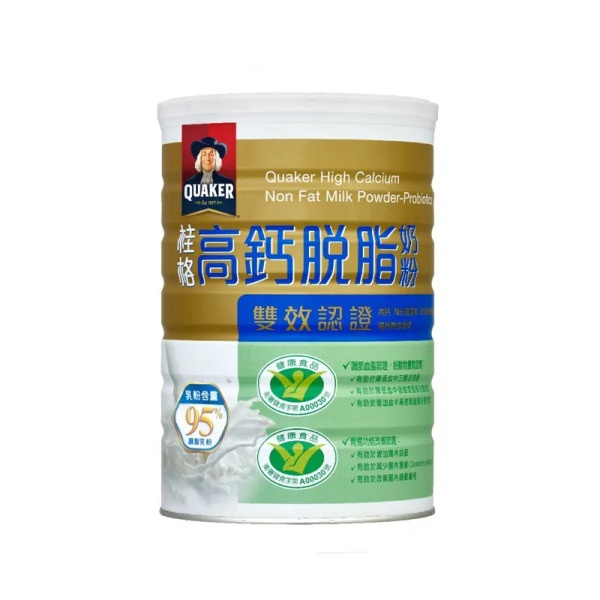 桂格-高鈣脫脂奶粉(雙認證)750g/罐