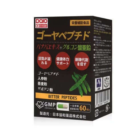 穩血糖【DAIO大王】苦瓜胜肽膠囊 60粒/盒(買一送一組)