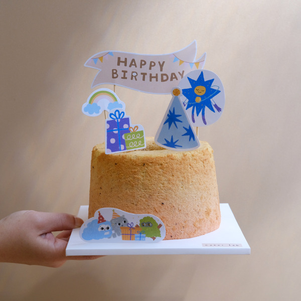 暖暖初食蛋糕｜火龍果香蕉