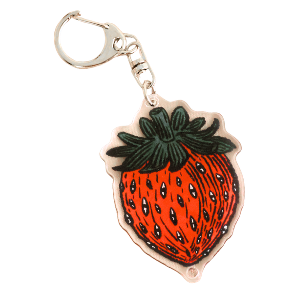 共振效應 - 草莓壓克力鑰匙圈