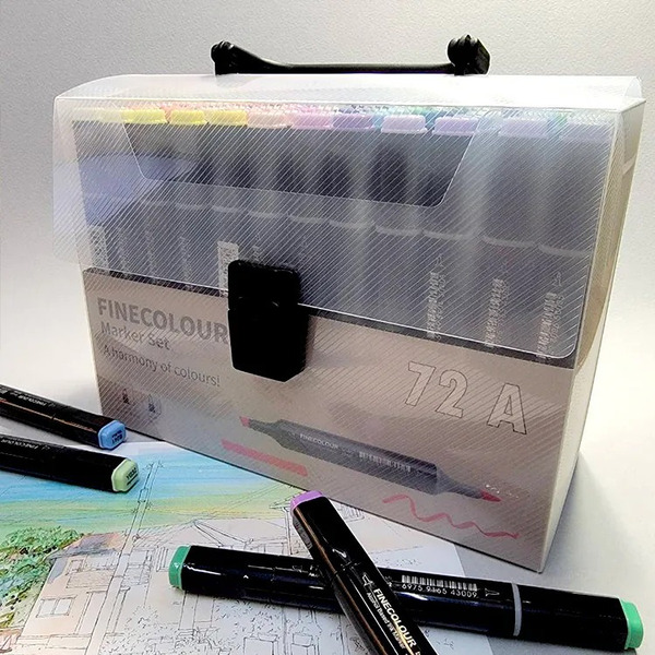 法卡勒FINECOLOUR麥克筆-72A套組●統測設計群適用