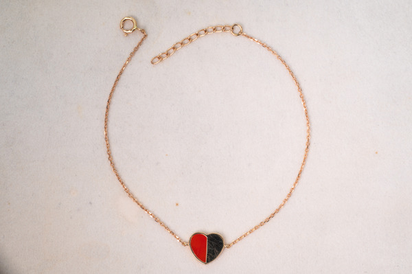 641317 珊瑚守護愛心手鍊