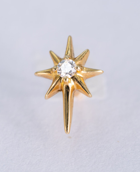 836808 光芒四射單邊耳環