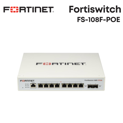 Fortinet FortiSwitch FS-108F-POE 商用網路交換器