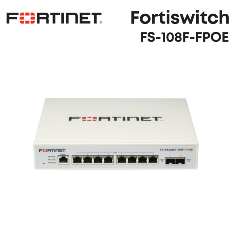 Fortinet Fortiswitch FS-108F-FPOE 商用網路交換器