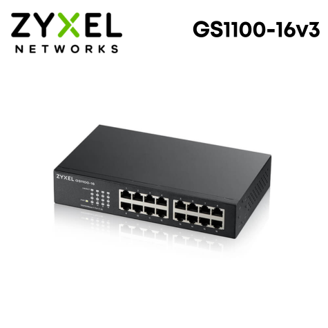 ZyXEL 合勤 GS1100-16v3 16埠GbE 無網管交換器